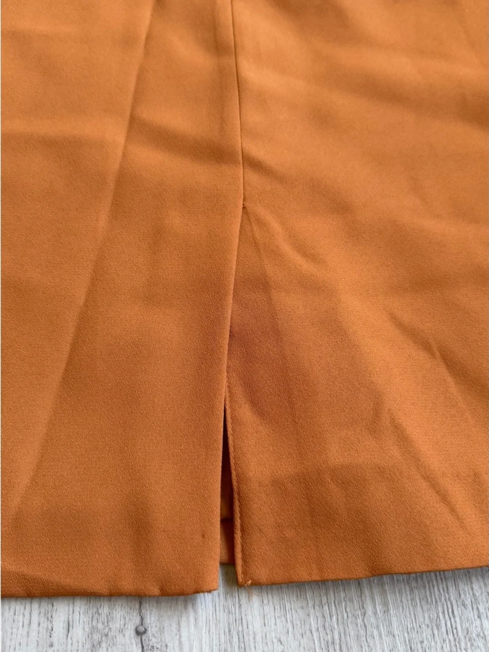 Justin Taylor Plus Size? 'Orange Rust Pencil Skirt Elastic Waist Office. C # 1 B